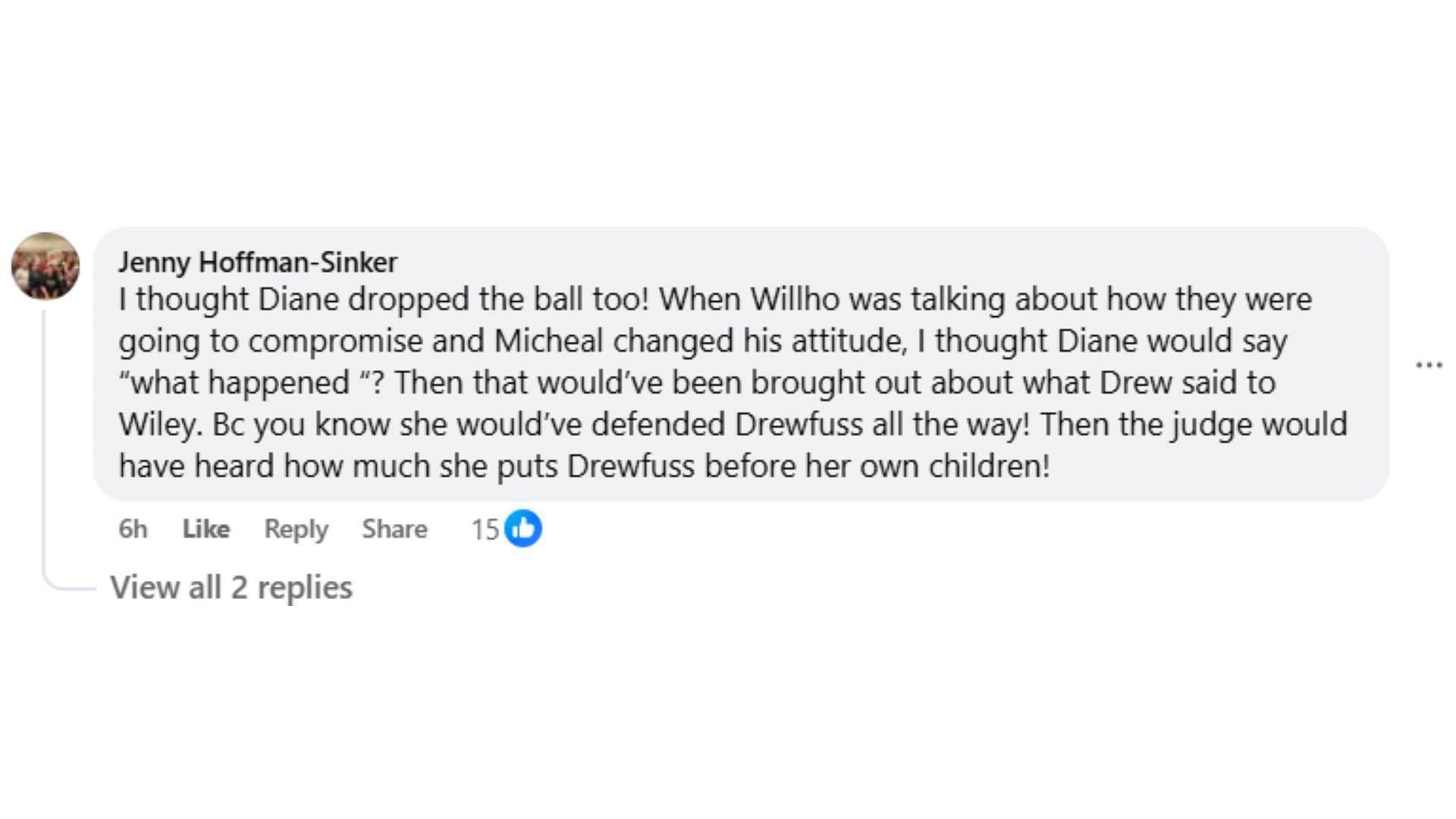 Comments by fans on the post (Image via Facebook/@Dawn Shewmaker)